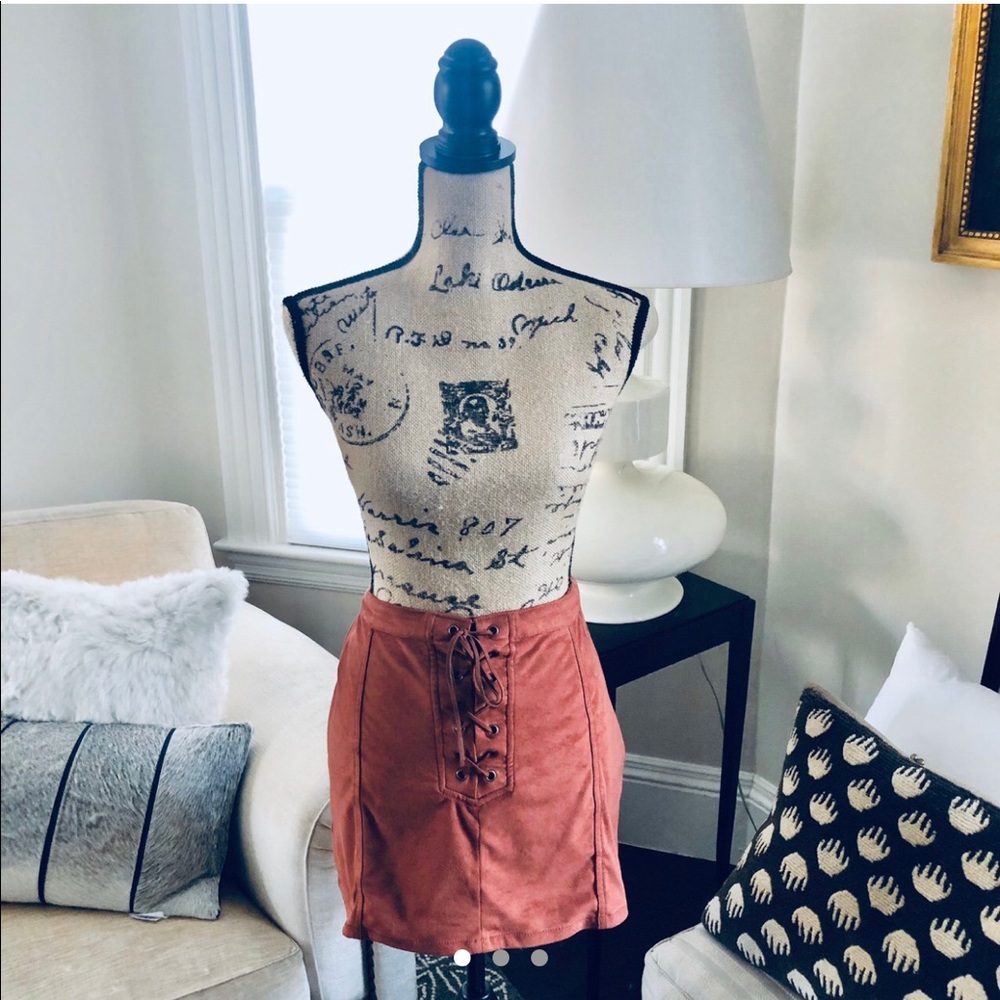 Forever 21 suede skirt